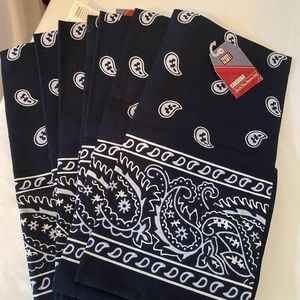 New navy blue bandanas